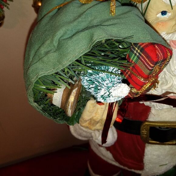 Vtg. Kirkland's Paper Mache Santa Claus Holiday Decor - Picture 3 of 10